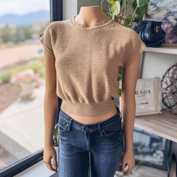 United Colors of Benetton, Linen and Cotton Blend Sweater “Vest”, Women’s Small - Picture 6 of 8